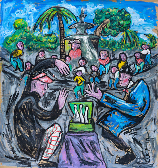 Las cirkubikas en el parque de Alajuela