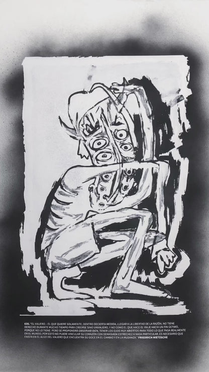 El Viajante (1/15) - Serigrafía intervenida